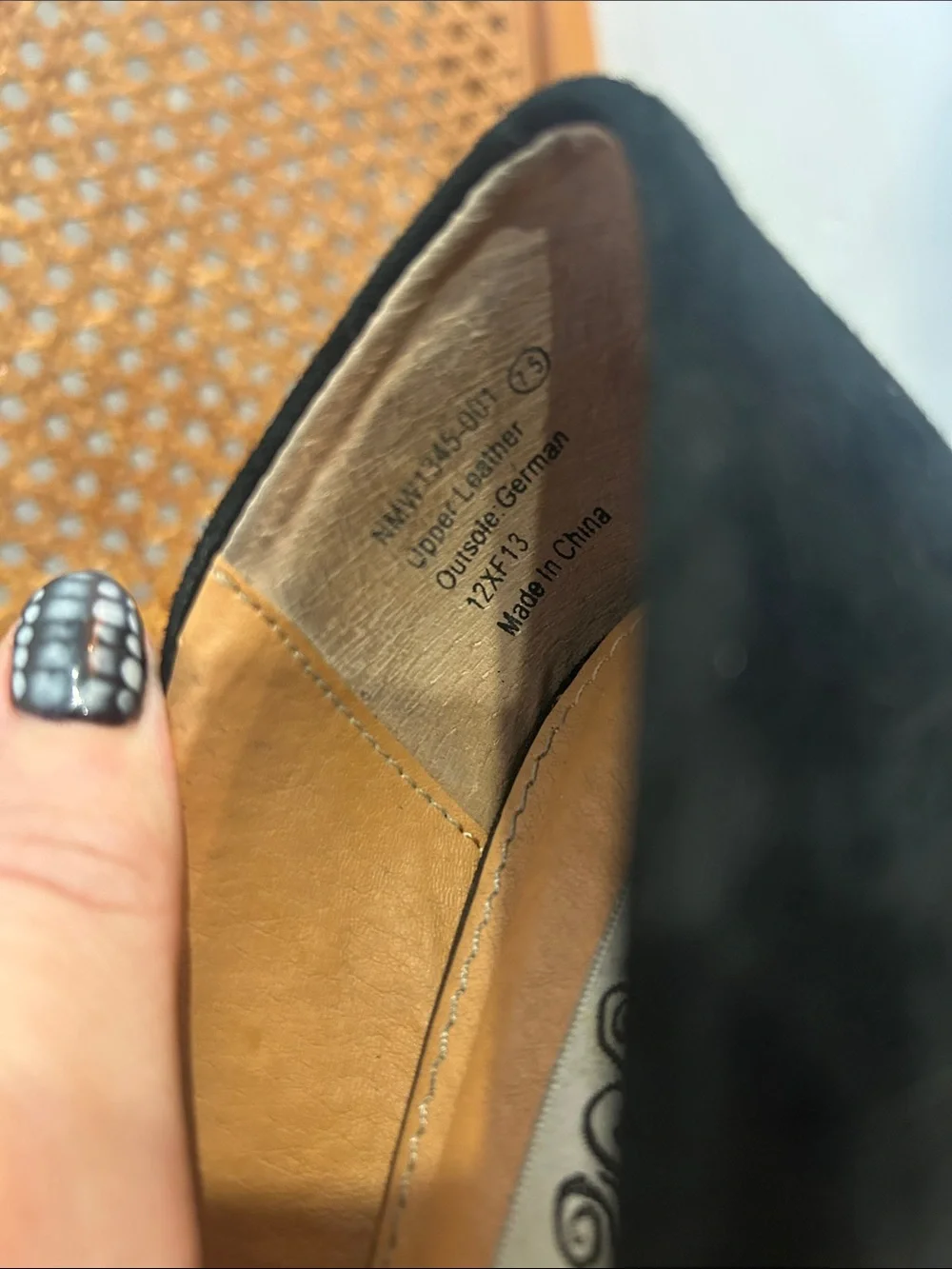 Naughty Monkey Black Suede Peep Toe Wedge Heels